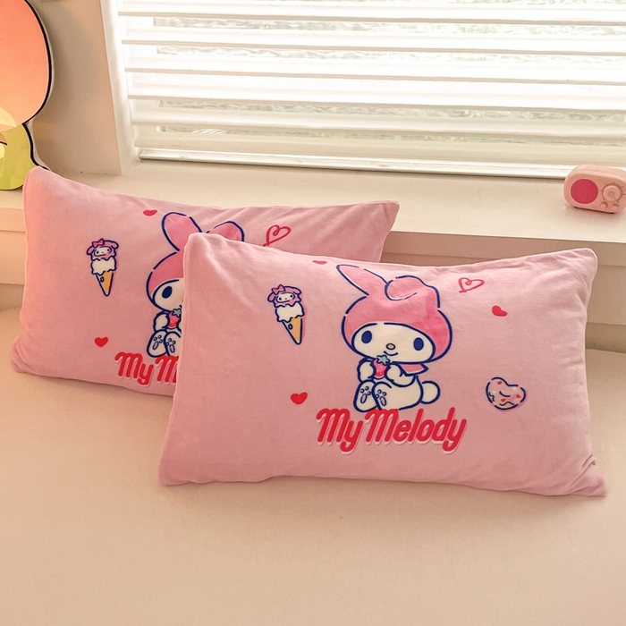 91家纺网 家纺一手货源 找家纺 金爱家 2024新款多功能牛奶绒羊羔绒毛毯毯子 羊羔绒-草莓冰淇淋美乐蒂