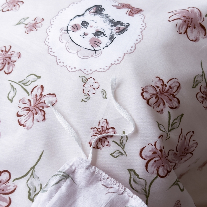 91家纺网 家纺一手货源 找家纺 2024新款印花小清新全棉四件套 露西庄园