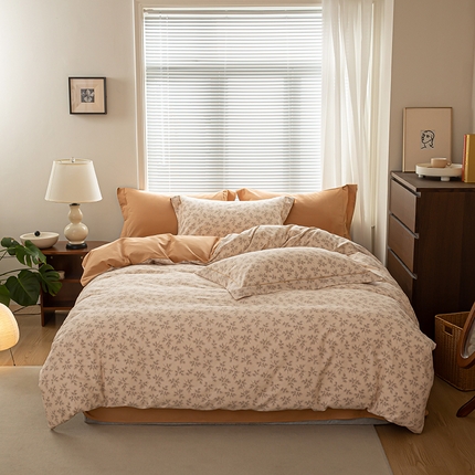 91家纺网 家纺一手货源 找家纺 （总）左右家纺 2024秋冬新款全棉磨毛印花四件套