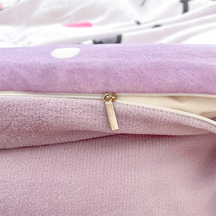 91家纺网 家纺一手货源 找家纺 星座家纺 2025新款大版三丽鸥牛奶绒四件套 安睡库洛米