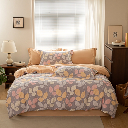 91家纺网 家纺一手货源 找家纺 （总）左右家纺 2024秋冬新款全棉磨毛印花四件套