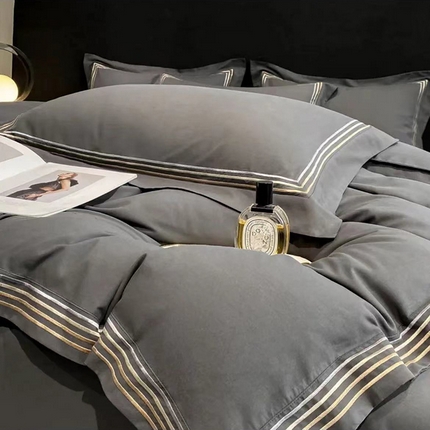 91家纺网 家纺一手货源 找家纺 （总）禧多家纺 2024新款水洗棉轻奢绣花四件套