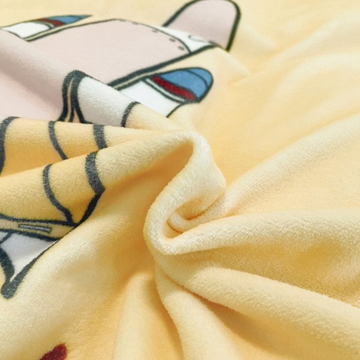 91家纺网 家纺一手货源 找家纺 新方向 2025新款全消光A类儿童牛奶绒四件套-飞行游 飞行游-黄