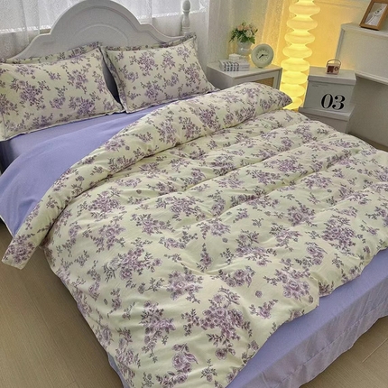 91家纺网 家纺一手货源 找家纺 （总）禧多家纺 2024新款亲肤云锦棉四件套