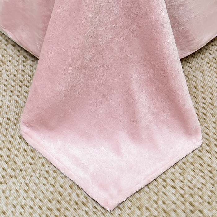 91家纺网 家纺一手货源 找家纺 氧家 2024新款雕花绒四件套 玫瑰花语-粉