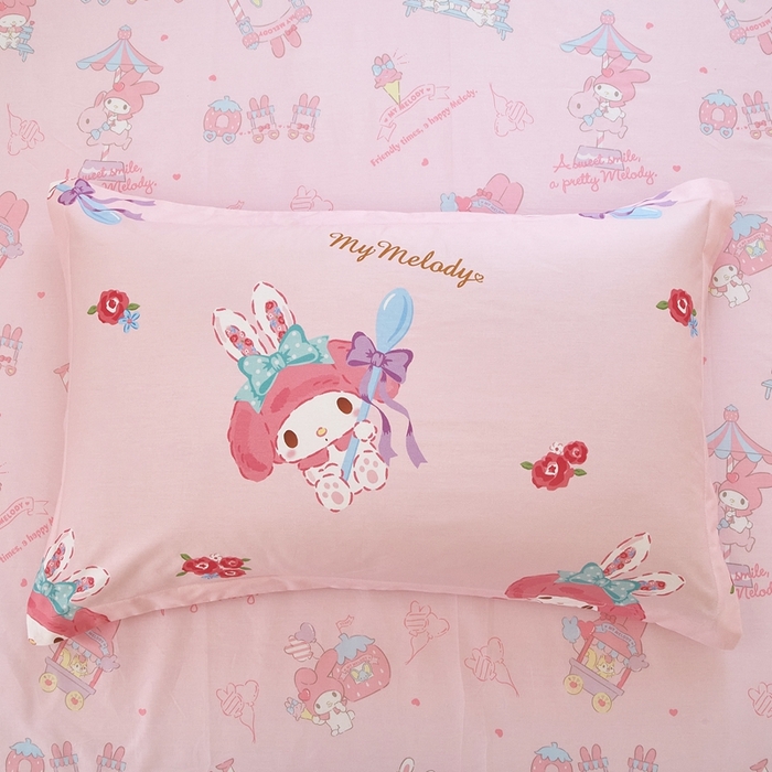 91家纺网 家纺一手货源 找家纺 蘭菲家纺 2024新款全棉小版卡通三丽鸥单被套 小美(圆）