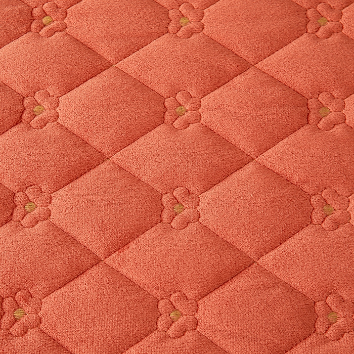 91家纺网 家纺一手货源 找家纺 罗艺轩 2024新款加厚宝宝绒夹棉床裙四件套-梦幻星辰 爱玛橙