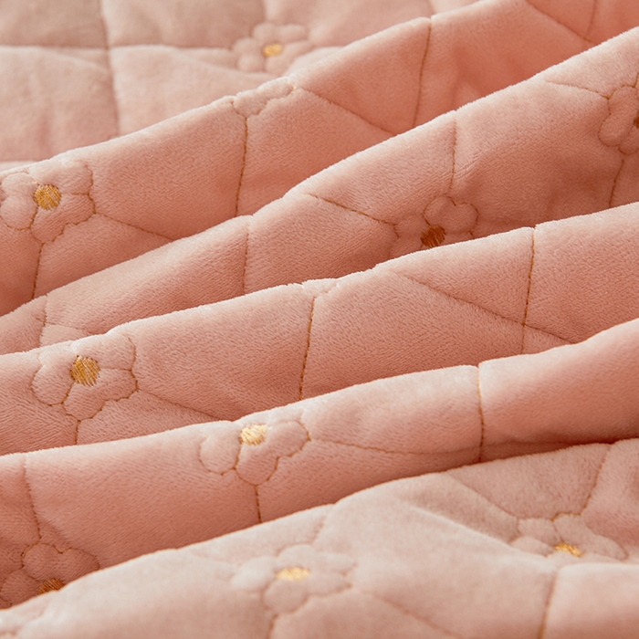 91家纺网 家纺一手货源 找家纺 罗艺轩 2024新款加厚宝宝绒夹棉床裙四件套-梦幻星辰 美人玉