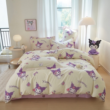 蘭菲家纺 2024新款全棉小版卡通三丽鸥四件套 棒棒糖