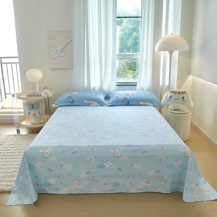 91家纺网 家纺一手货源 找家纺 蘭菲家纺 2024新款全棉小版卡通三丽鸥单被套 小土豆