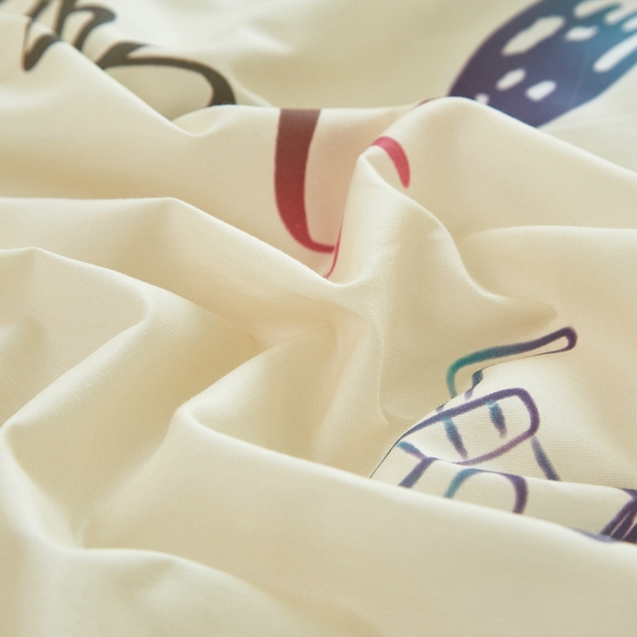 91家纺网 家纺一手货源 找家纺 蘭菲家纺 2024新款全棉小版卡通三丽鸥单被套 俏皮狗