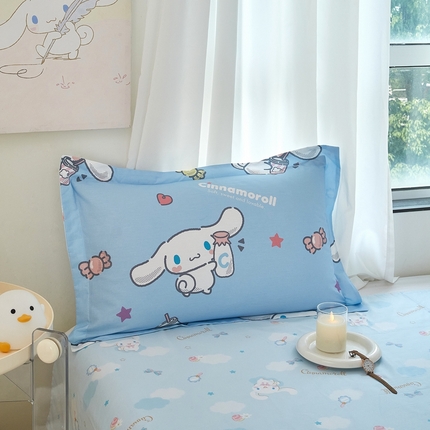 91家纺网 家纺一手货源 找家纺 蘭菲家纺 2024新款全棉小版卡通三丽鸥单被套 小土豆