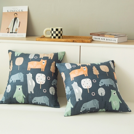 91家纺网 家纺一手货源 找家纺 （总）老粗布抱枕套 拉链可拆洗靠枕套 加厚沙发靠垫大号方抱枕套