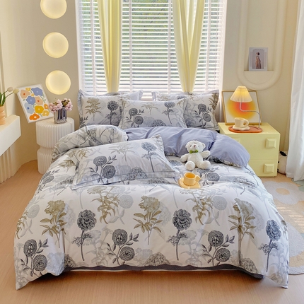 星期三家纺 2024新款13372铂金全棉四件套（加老板微信有会员价）（10月新款）（加老板微信有会员价） 桑晚