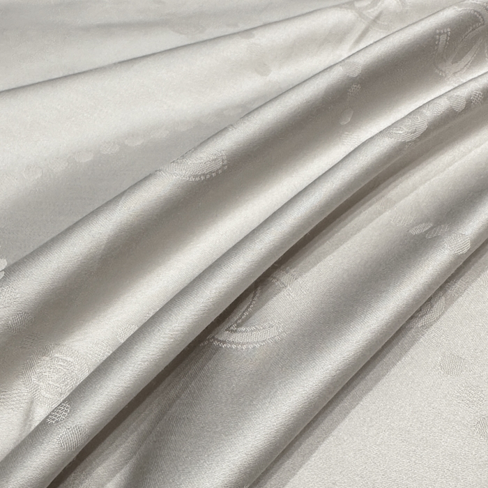 91家纺网 家纺一手货源 找家纺 雲归梦 2024新款轻奢双拼角全棉提花四件套 大牌恋曲-高级灰