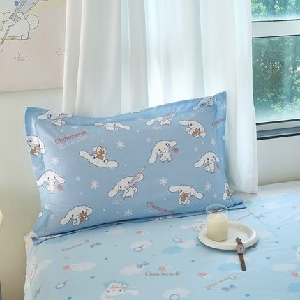 91家纺网 家纺一手货源 找家纺 蘭菲家纺 2024新款全棉小版卡通三丽鸥单被套 小雪儿