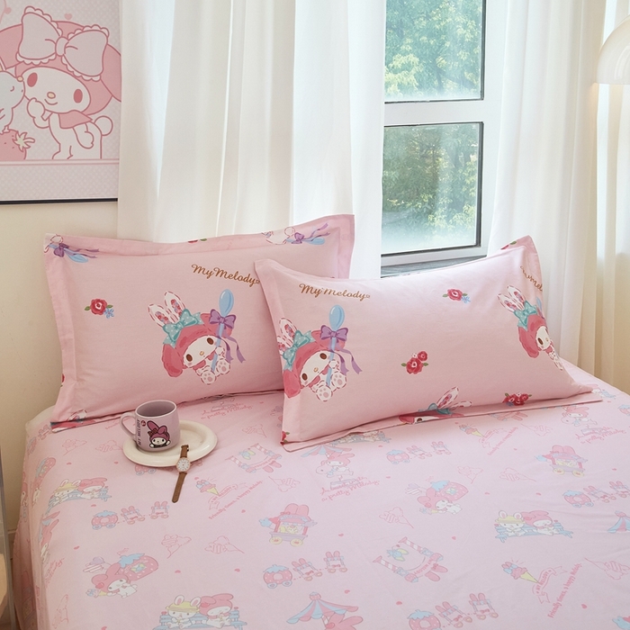 91家纺网 家纺一手货源 找家纺 蘭菲家纺 2024新款全棉小版卡通三丽鸥单被套 小美(圆）