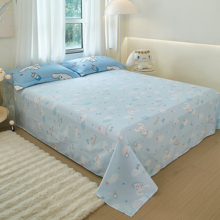 91家纺网 家纺一手货源 找家纺 蘭菲家纺 2024新款全棉小版卡通三丽鸥单被套 小土豆