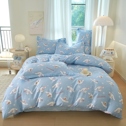 蘭菲家纺 2024新款全棉小版卡通三丽鸥四件套 小雪儿