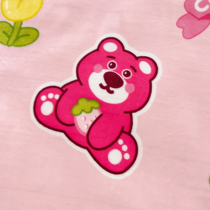 91家纺网 家纺一手货源 找家纺 鱼宝 2024新款牛奶绒可拆卸被套被芯 呆萌小熊