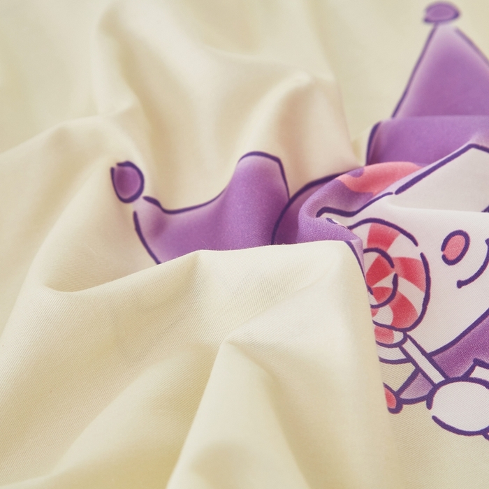 91家纺网 家纺一手货源 找家纺 蘭菲家纺 2024新款全棉小版卡通三丽鸥单被套 棒棒糖