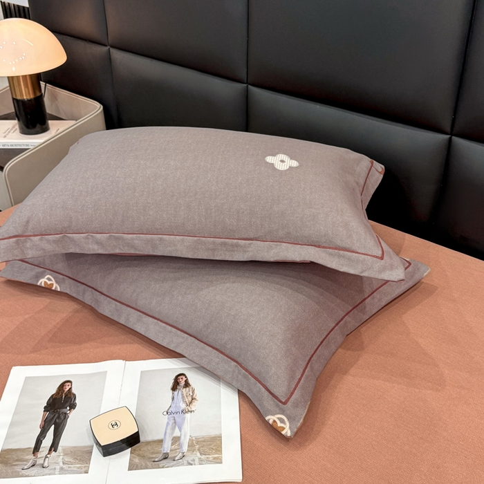 91家纺网 家纺一手货源 找家纺 优品阁 2024新款全棉磨毛四件套单品系列-单枕套迪诺之旅-灰