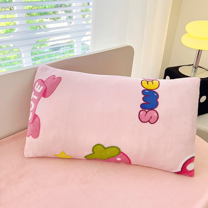 91家纺网 家纺一手货源 找家纺 鱼宝 2024新款牛奶绒可拆卸被套被芯 呆萌小熊