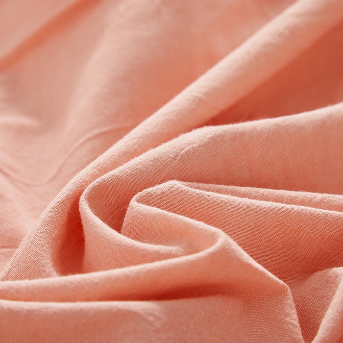 91家纺网 家纺一手货源 找家纺 呦呦南宋 纯棉简约款枕套 母婴级A类全棉色织水洗棉无印风单品一对装全棉枕头套 粉色（简约款）