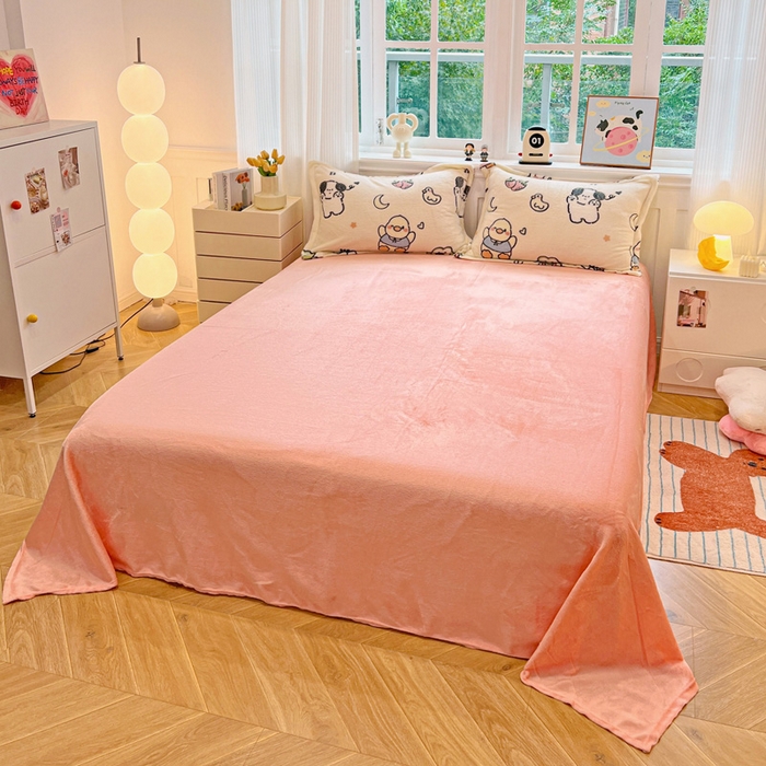 91家纺网 家纺一手货源 找家纺 韩巢家纺 2024新款加厚雪花绒牛奶绒珊瑚绒四件套-新品（提供卖家秀） 小伙伴