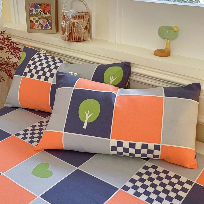 91家纺网 家纺一手货源 找家纺 义博家纺 2025新款全棉老粗布床单 玛奇朵