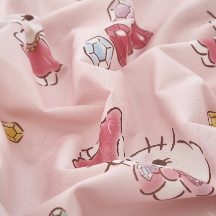 91家纺网 家纺一手货源 找家纺 蘭菲家纺 2024新款全棉小版卡通三丽鸥单被套 小甜心