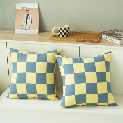 91家纺网 家纺一手货源 找家纺 （总）老粗布抱枕套 拉链可拆洗靠枕套 加厚沙发靠垫大号方抱枕套