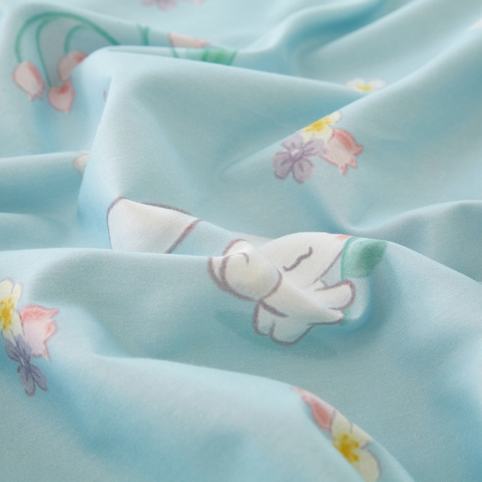 91家纺网 家纺一手货源 找家纺 蘭菲家纺 2024新款全棉小版卡通三丽鸥四件套 小清新