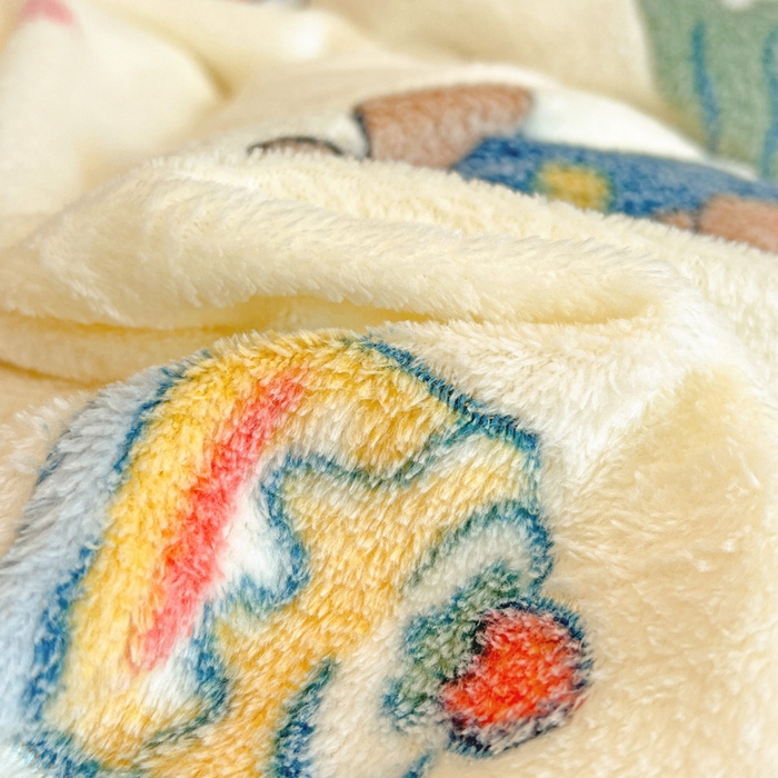 91家纺网 家纺一手货源 找家纺 韩巢家纺 2024新款加厚雪花绒牛奶绒珊瑚绒四件套-新品（提供卖家秀） 快乐心情