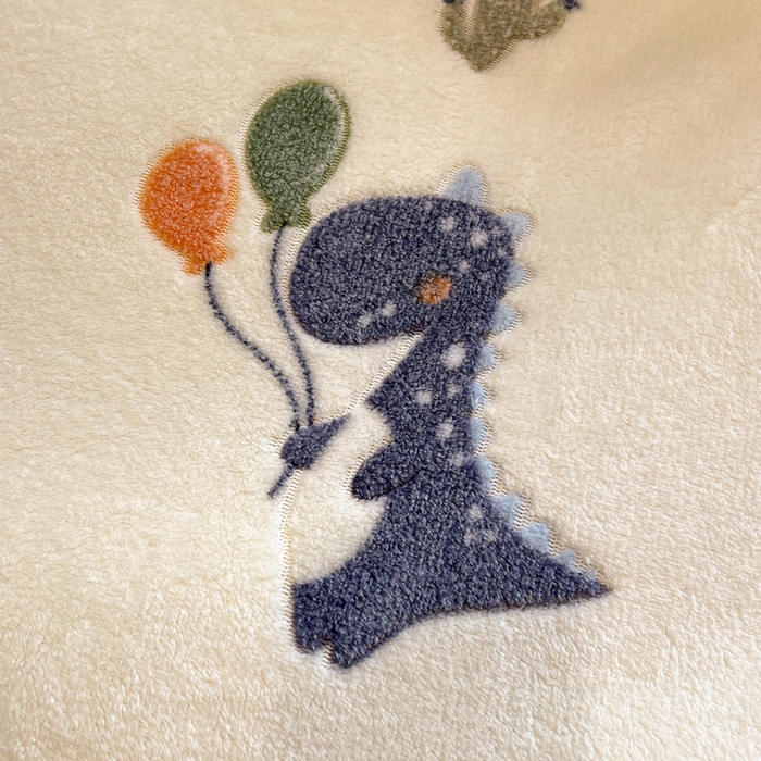 91家纺网 家纺一手货源 找家纺 韩巢家纺 2024新款加厚雪花绒牛奶绒珊瑚绒四件套-新品（提供卖家秀） 恐龙宝贝（绿）