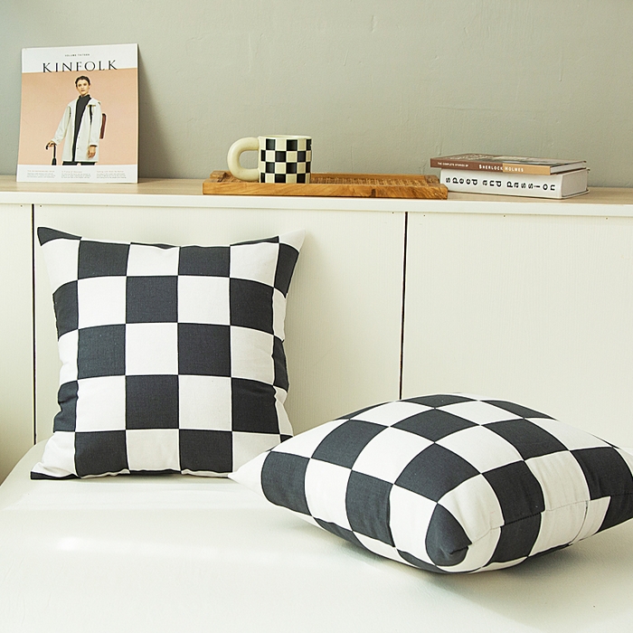 91家纺网 家纺一手货源 找家纺 （总）老粗布抱枕套 拉链可拆洗靠枕套 加厚沙发靠垫大号方抱枕套