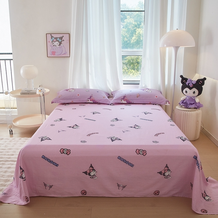 91家纺网 家纺一手货源 找家纺 蘭菲家纺 2024新款全棉小版卡通三丽鸥单被套 小甜筒