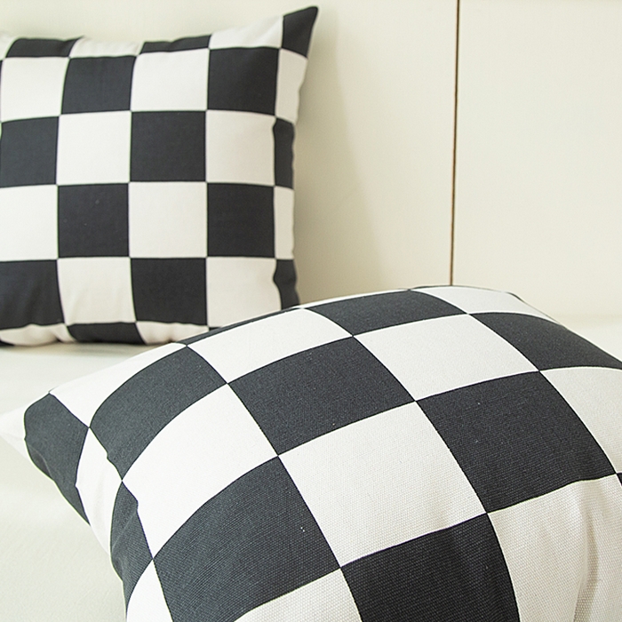 91家纺网 家纺一手货源 找家纺 （总）老粗布抱枕套 拉链可拆洗靠枕套 加厚沙发靠垫大号方抱枕套