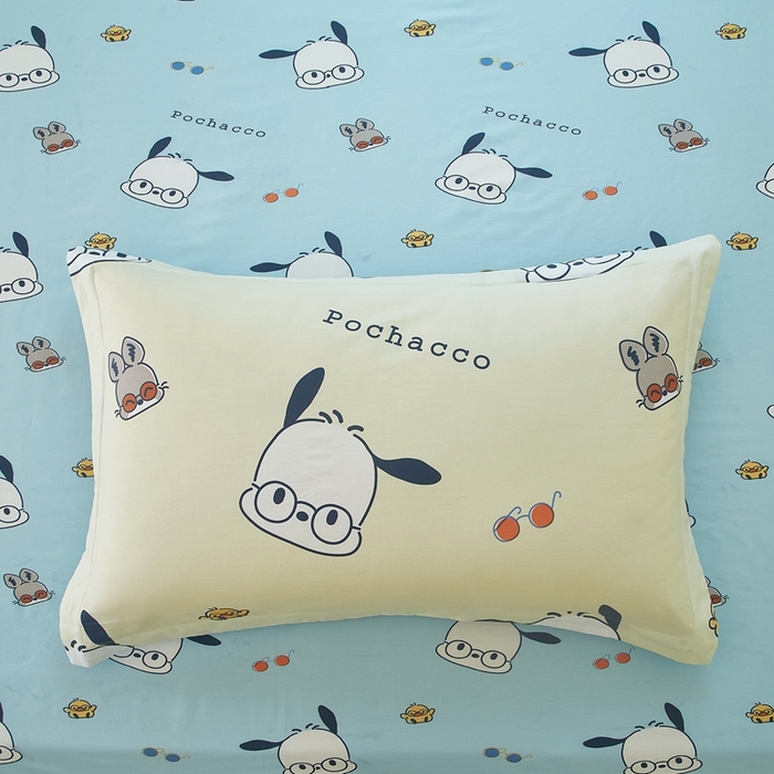 91家纺网 家纺一手货源 找家纺 蘭菲家纺 2024新款全棉小版卡通三丽鸥单被套 大眼睛狗.米