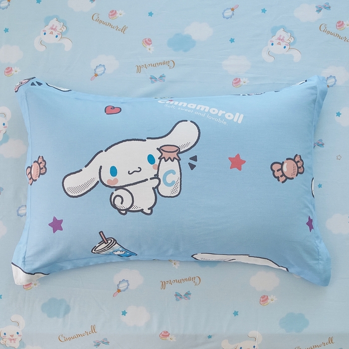 91家纺网 家纺一手货源 找家纺 蘭菲家纺 2024新款全棉小版卡通三丽鸥单被套 小土豆