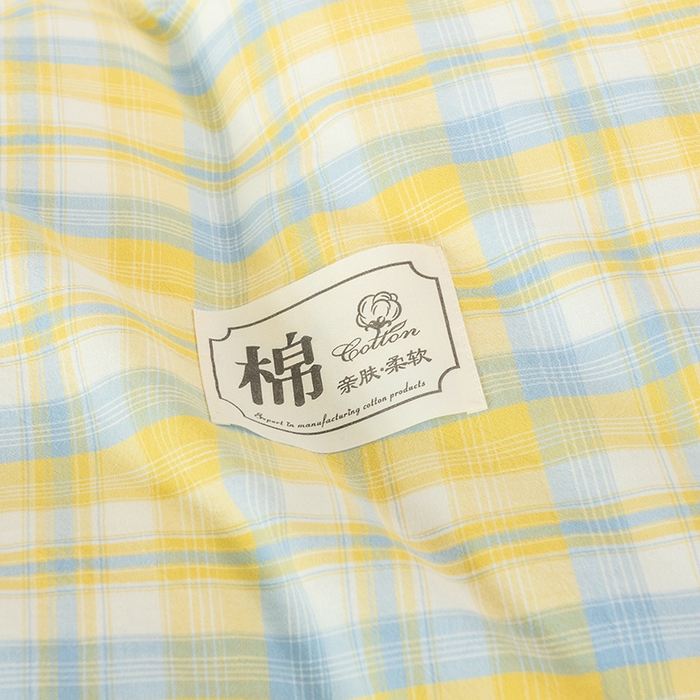 91家纺网 家纺一手货源 找家纺 呦呦南宋 纽扣款单被套A类纯棉  母婴级色织水洗棉 单件纯色被罩 无印风全棉单品被套 芒种