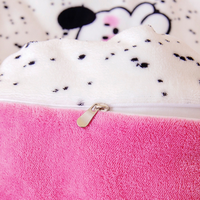 91家纺网 家纺一手货源 找家纺 鱼宝 2024新款牛奶绒可拆卸被套被芯 奥利奥