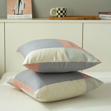 91家纺网 家纺一手货源 找家纺 （总）老粗布抱枕套 拉链可拆洗靠枕套 加厚沙发靠垫大号方抱枕套