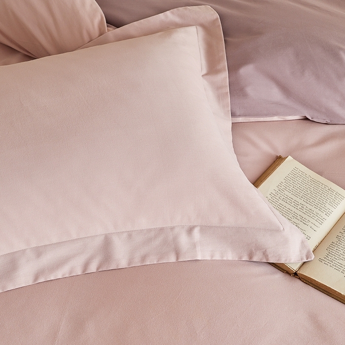 91家纺网 家纺一手货源 找家纺 秀色家纺 2025新款秋冬加厚保暖床上纯色四件套纯棉磨毛全棉床单被套三件套50支-瑞妮 瑞妮-桃红+轻紫