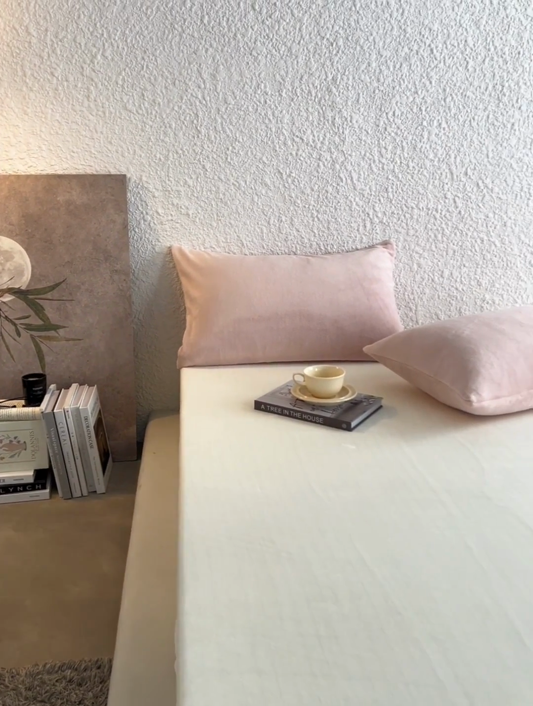 91家纺网 家纺一手货源 找家纺 千朵森 2024新款A类纯色牛奶绒单枕套-芙妮系列 芙妮-香草粉