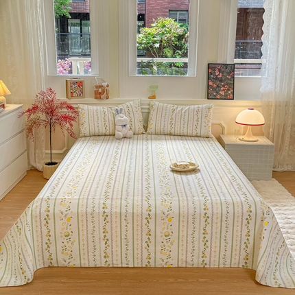 91家纺网 家纺一手货源 找家纺 （总）义博家纺 2025新款原棉老粗布床单凉席