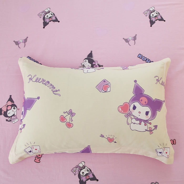 91家纺网 家纺一手货源 找家纺 蘭菲家纺 2024新款全棉小版卡通三丽鸥单被套 棒棒糖