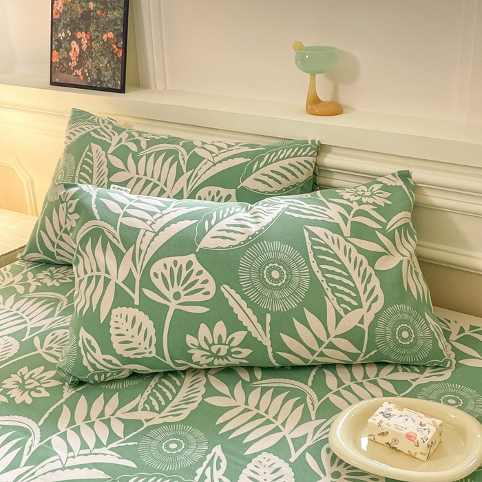 91家纺网 家纺一手货源 找家纺 义博家纺 2025新款全棉老粗布床单 花恋蝶