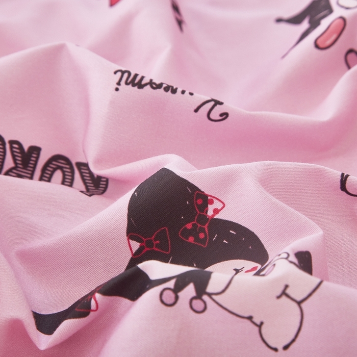 91家纺网 家纺一手货源 找家纺 蘭菲家纺 2024新款全棉小版卡通三丽鸥单被套 小美库