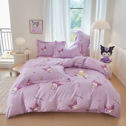 蘭菲家纺 2024新款全棉小版卡通三丽鸥四件套 小甜筒